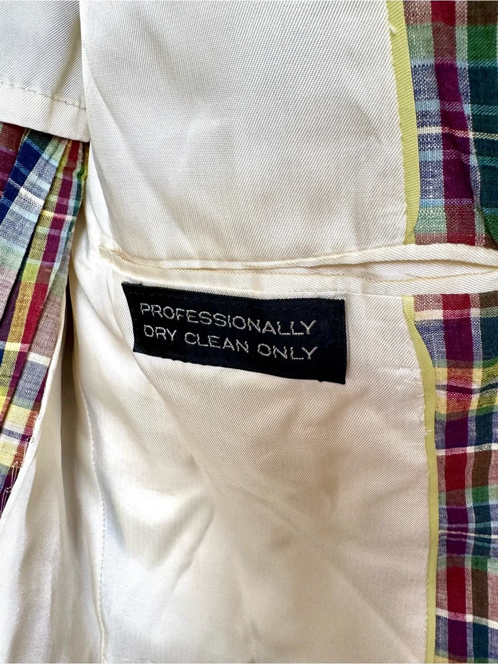 Vintage Austin Reed Multi-Color Plaid Sport Coat - Yellow, Blue, Red